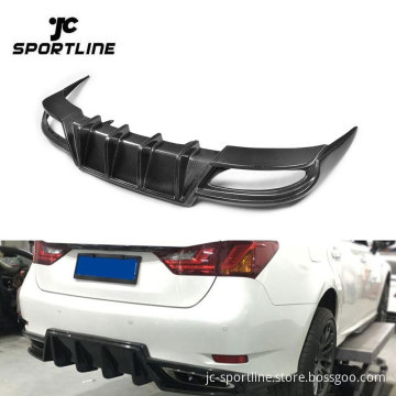 Carbon Fiber Rear Bumper Underbody Diffuser for Lexus GS350 2013-2015